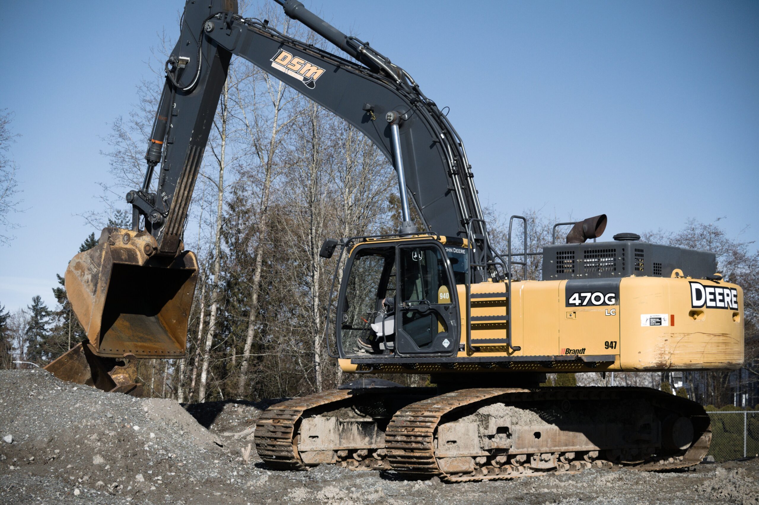 DSM Excavating equipment on site